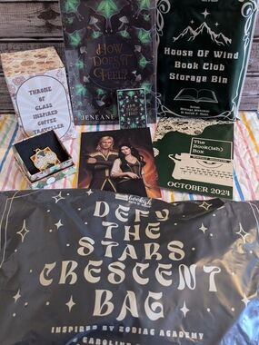 The Bookish Box October 2024 - How Does It Feel? & Maas & Peckham, COMPLETE